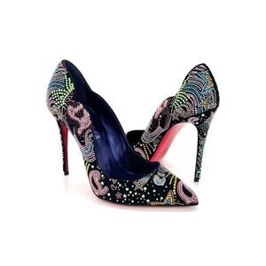 NEW Christian Louboutin Limited Edition Hot Chick Starlight Crystals Pumps 38